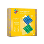 Connetix Tiles 2 Piece Base Plate Green - Blue DTK-CON-2BP