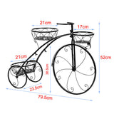3-Tier Iron Bicycle Plant Stand Rack Tricycle Planter V178-66787