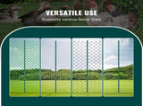 7 Feet Fence Post, 10 Pack U-Channel Heavy Duty Metal Fence Posts, Sturdy Steel Fence Stakes for V952-WLLZJSK7YC103JD9JV0