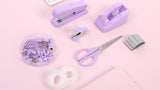Desk Accessories, Stapler and Tape Dispenser Set,10PCS Office Supplies Set, Stapler, Tape Dispenser, V1107-121-47778-PNK-10PCS