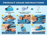 Multifunctional Air-Mesh Cat Grooming Bag with Suction Cup Fixation Breathable, Quick-Dry, V1341-ZY-LSMVE8GQ-BLUE