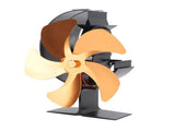 Wood Burner 5 Blades Ultra Quiet Air Circulation Heating Energy Saving Heat Powered Fireplace V1294-YM0706-3114230120312