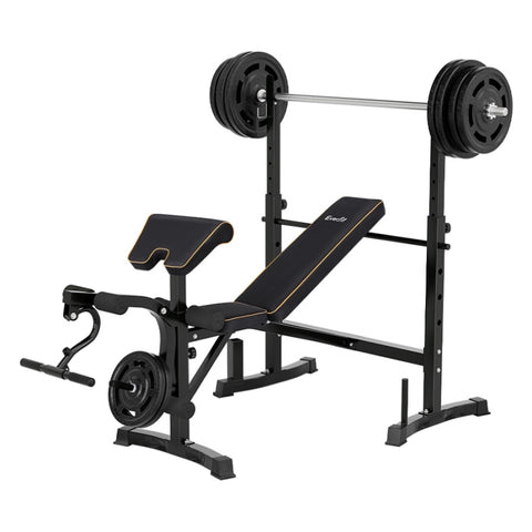 Everfit Weight Bench 10 in 1 Bench Press Home Gym Station 330kg Capacity FIT-I-BENCH-10IN1-BK