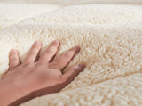 DreamZ Mattress Topper 100% Wool Underlay Single MT1003-WOOL-S-WH