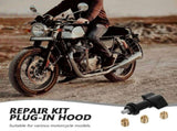 Motorcycle Fairing Bolt and Clip Kit with Brass Screws, Complete Set for Bodywork Repair and V1369-AZ3-W-19299