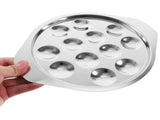 Worgeous Conch Clamp Assembly Plate Escargot Dish Snail Serving Kitchen Baking Tray Silver V1189-LWWAL-20260327-03560