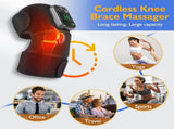 Heated Knee Massager with Heat Therapy 3 Temp Levels, Vibration Massage, Rechargeable & Adjustable V1232-XGAMY001