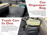 2 Piece Car Trash Can Organizer PU Leather, 8 L V1237-ZY-818-103