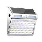 Solar Powered Motion Sensor Wall Light with Dual-Head LED Spotlight, IP65 Waterproof Outdoor V1341-ZY-BGQ7DJCU-2PCS
