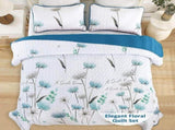 Teal Floral Dream Bedspread Coverlet 3 Piece Set V745-AC080908Q13U