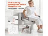 Raised Seat with Arms, 136.1 kg Load Capacity, 88.9 mm Lift Height, Widened Commode Elevated V952-AZSJGMTZD35YISHJB001V0
