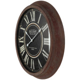 Vintage-Style 'Delcampe' Glass-Front Wall Clock 70cm V637-56003CLK