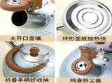 Water Kettle Stainless Steel Whistle Water Kettle Large Capacity Flat Bottomed for Gas Induction V1294-YM0703-3113230059214