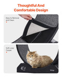 VEVOR Cat Exercise Wheel, 31.5 in, Large Cat Running Wheel with Secure Brake & Carpeted Runway, V952-SLMPBJHSPP315IBR5V0