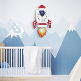 Cartoon Mute Wall Clock Kids Unique Gifts Pendulum Children's Bedroom DIY Decor Clock V1294-YM0901-JY34202