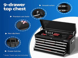 Giantz Tool Chest Trolley 12 Drawers Storage Cabinet Toolbox TB-12DR-93-BK