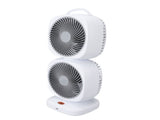 Double Layer Tower Fan 5 Speeds Rechargeable Portable Small Oscillating Table Fan for Home Camping V1294-YM0901-3113240209711