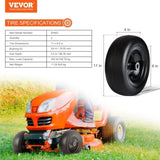 VEVOR Lawn Mower Tires with Rim, 11x4-7" Tubeless Tractor Tires, 2-Pack Tire and Wheel Assemby, V952-GCJLZ11X45SXTCAWDV0