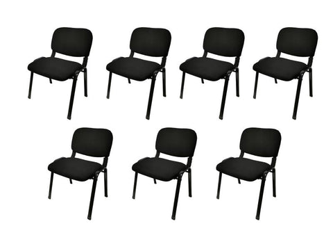 NNECN Stackable & Linkable Office Conference Visitor Community Chairs V728-AD-0256-BK