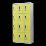 12-Door Locker for Office Gym Shed School Home Storage - 4-Digit Combination Lock V63-838961