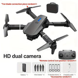 **E88 PRO All-in-One Gesture-Controlled Aerial Drone Dual Adjustable HD Cameras 3-Speed Wind V1106-E88PRO001