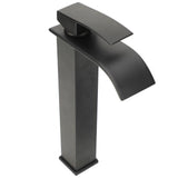 Waterfall Faucet Electroplated Black Single Handle Copper Valve Core Hot Cold Mixer Tap V1294-YM0901-3112240024411