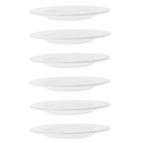 Set of 6 White Small Ceramic Serving Plates for Appetizers, Kitchen and Dining Tableware V1192-AZ-W-22485