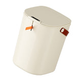 20L Sensor Trash Can with Handle ABS Automatic Induction Touchless Garbage Can for Bathroom Cream V1294-YM0710-3117230288012
