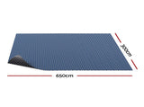 Aqua Buddy Pool Cover 500 Micron 6.5x3m Swimming Pool Solar Blanket Blue Black PC-65X30-LA-BK-BL