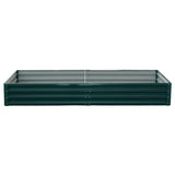 Wallaroo Garden Bed 240 x 120 x 30cm Galvanized Steel - Green GBD-BSW-2412-GN