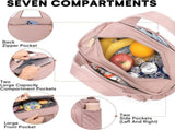 15 L Insulated Lunch Bag with 7 Pockets and Adjustable Strap, Leak Resistant Cooler Tote for Work, V1189-LC-AMZ-00119