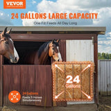 Livestock Hay Feeder 2 Packs 24 Gallons Wall Mounted Goat Hay Rack V952-SCWSQ271025IZY7HDV0