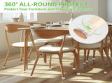 Furniture Leg Caps 30-45mm Transparent Non-Slip Felt Pads Floor Protectors Chair Table Feet Covers V1258-DP02-BOL-718