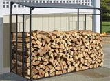 Heavy Duty Firewood Log Rack Large Storage Holder Shed Rack Outdoor Garden Yard V767-CHJ-Z83-V1