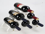 Countertop wooden rack - Compact and small rack - Tabletop organizer for 6 bottles of V1259-DP01-BO-582