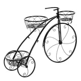 Iron Bicycle Plant Stand Rack Indoor Outdoor Garden V178-66775