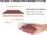 80 pieces - Sanding sheets - Sandpaper set - 40/60/80/120/180/240/320/400 grit - rectangular flocked V1188-NK-BOL-390