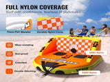 Towable Tube for Boating, 1-2 Riders Inflatable Towable Tubes with Deck Seats and Backrest, 340 lbs V952-CQTLSFDX2R00U07GEV0