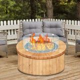 Fire Pit Wind Guard, Glass Flame Guard, Round Glass Shield, 1/4-Inch Thick Fire Table, Clear V952-YXBLFFBYC23673QVJV0