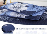 Lavish Quilted Coverlet and Pillowcases Set Luxurious Comfort for Your Bed - Queen size V745-MAC080647Q13U