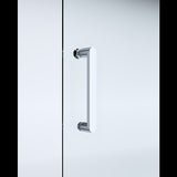 Adjustable 1100x1200mm Double Sliding Door Glass Shower Screen in Chrome V63-843571