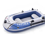 3-Person Inflatable Boat Thick PVC Raft for Lakes/Pools 238kg Capacity with Oars & Pump V1107-XJPHT3