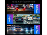 Wireless 4-Channel Split 7" Screen Monitor w/4 Reversing Camera Kit for Truck Trailer Bus V201-CAR0407BL8AU