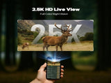 4G Solar Trail Camera in Black with 2.5K Resolution and Live Monitoring V178-59101