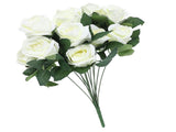 Artificial Roses with Long Stem Simulated Silk Flowers Real Looking Fake Roses Bouquet for V1294-YM0901-3115230060911