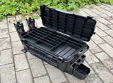 Double-layer multi-function outdoor storage fishing box, can be used as a stool, convenient storage V1106-HEYJ-004
