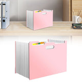 Expanding File Folder 4 Set, 13 Pockets Accordion Document Organizer for Home School, Accordion V1366-AZ2-W-19755