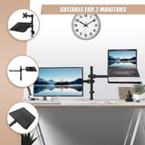 Monitor Mount & Laptop and Tablet Shelf Stands Holders Adjustable Workspace Arm V63-836931