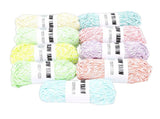 9PCS Glow in The Dark Yarn 2mm Dual Color Glowing Crochet Thread for Knitting Scarf Shawl Hat V1294-YM0901-3117250232311