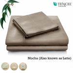 Accessorize Tencel Cotton Blend Sheet Set Mocha Single V442-HIN-SHEETS-TENCELCOTTON-LATTE-SB